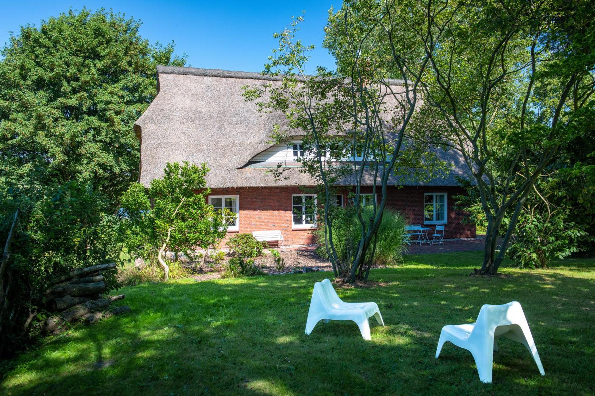 Reetdachhaus Eiderblick Villa Breiholz Bagian luar foto