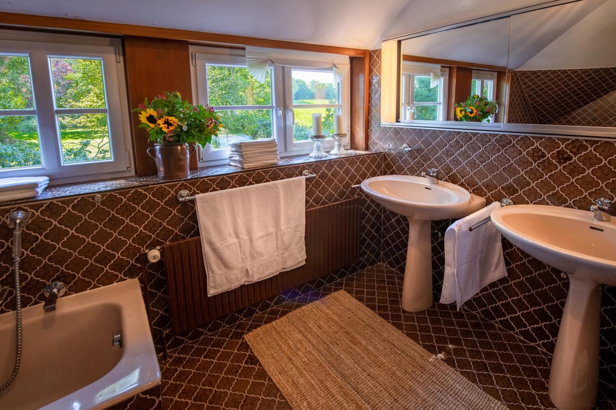 Reetdachhaus Eiderblick Villa Breiholz Bagian luar foto